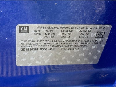 2017 Chevrolet Cruze LT