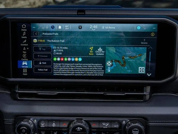 2026 Jeep Gladiator Display panel