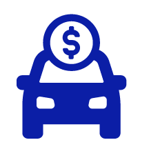 Car with a icon on top